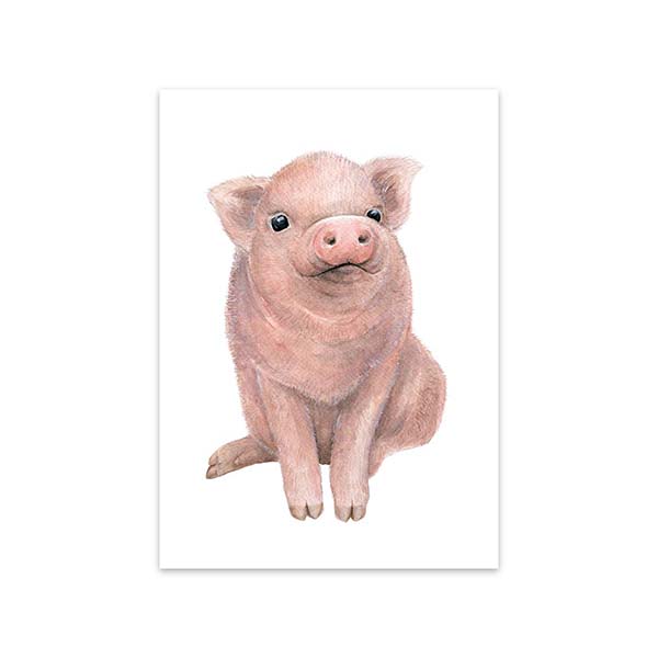 Õnnitluskaart Lucky Piglet