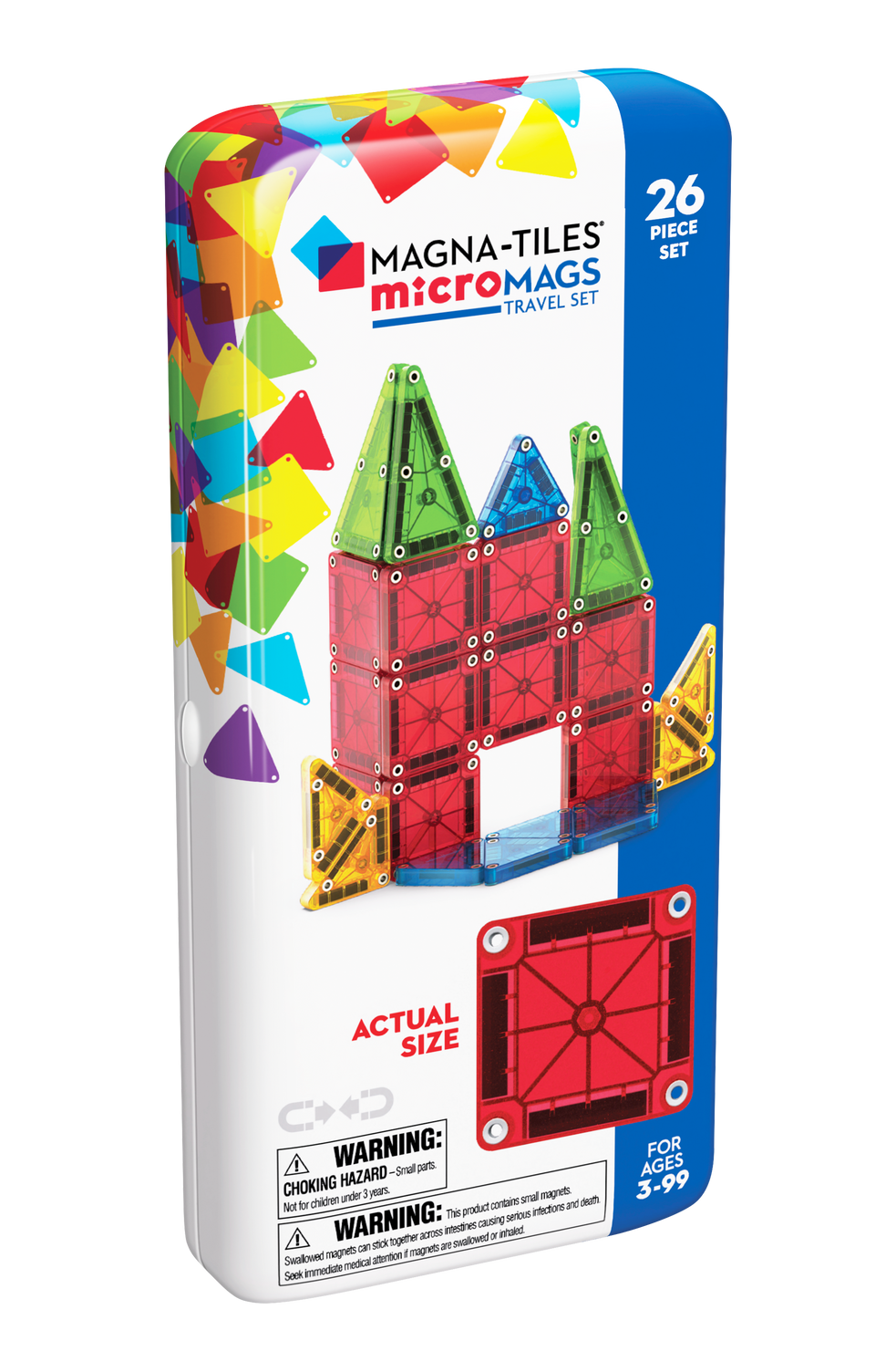 MAGNA-TILES Micromags reisikomplekt, 26 osa