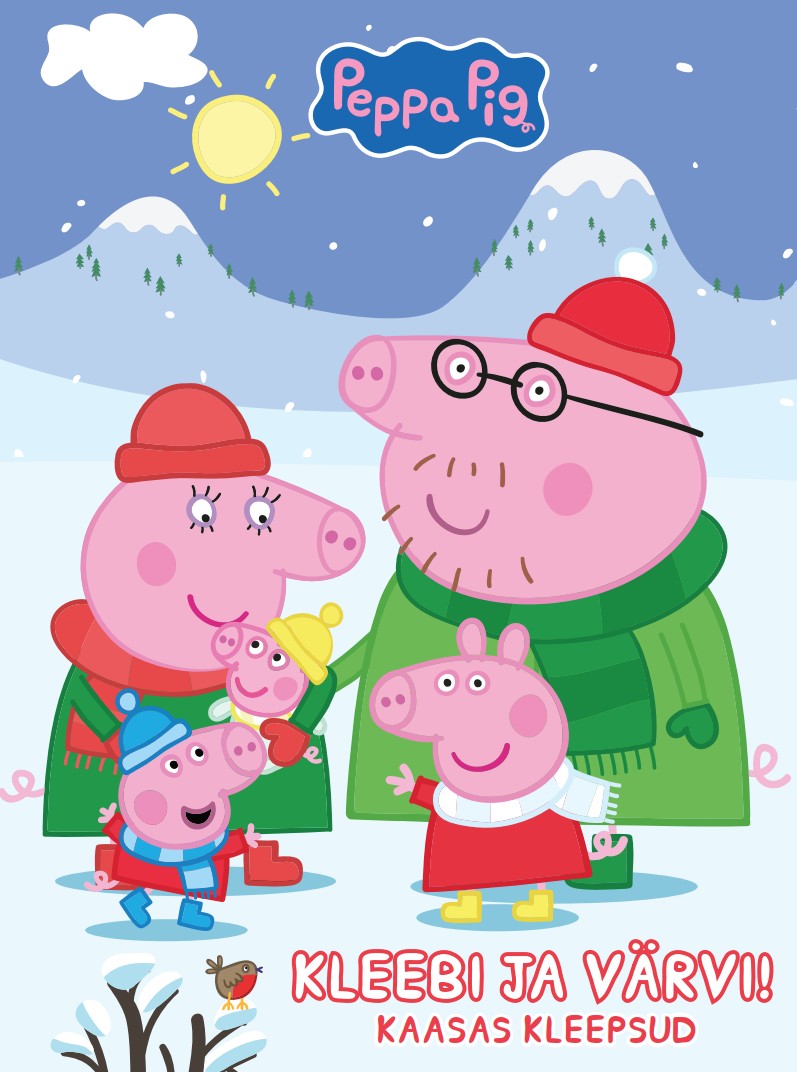 Põrsas Peppa. Kleebi ja värvi