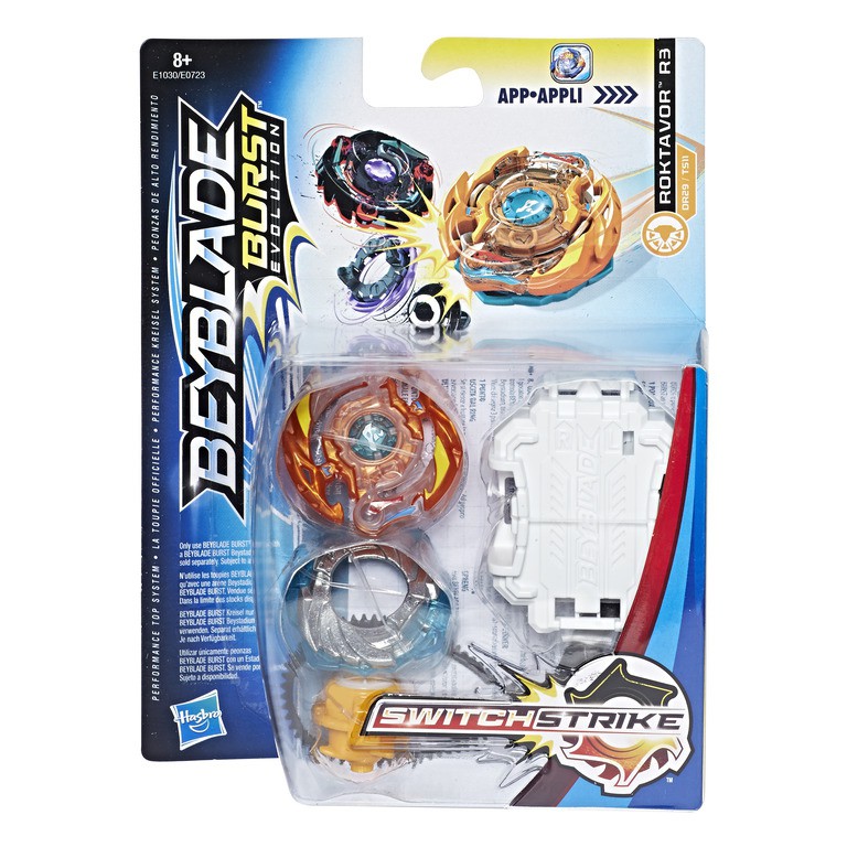 BEYBLADE SWITCHSTRIKE STARTERPAKK (KÄEPIDE & SPINNER) ASST.