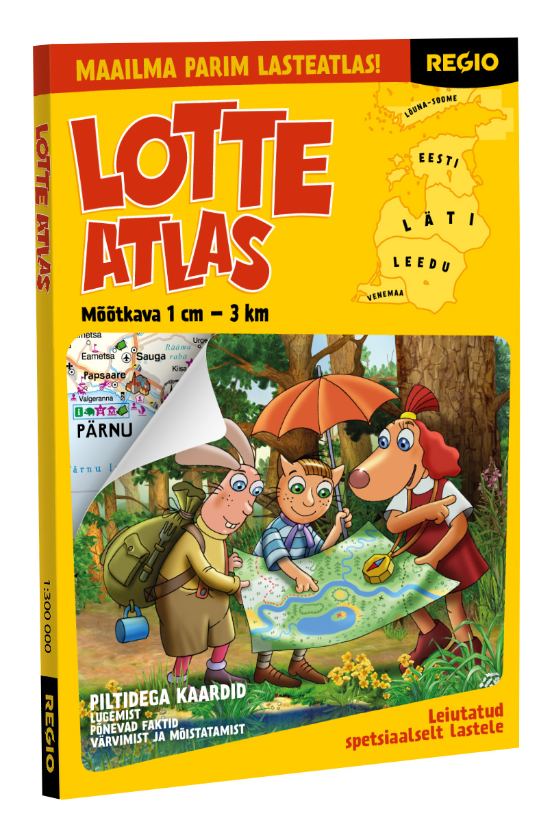 REGIO LOTTE ATLAS. SOOME, EESTI, LÄTI, LEEDU