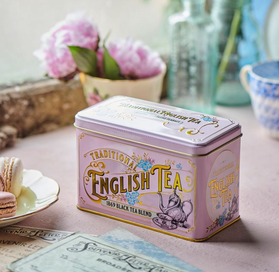 TEE 1869 BLACK TEA BLEND, VINTAGE VICTORIAN PINK KINKEKARBIS, 40TK