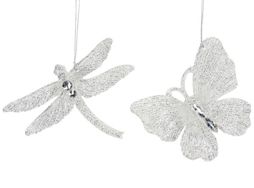 Kuuseehe Butterfly/Dragonfly, Silver Acrylic assortii