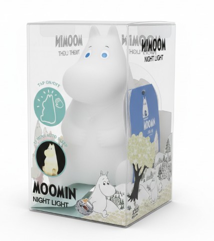Moomin Muumitroll öölamp 13cm kinkekarbis