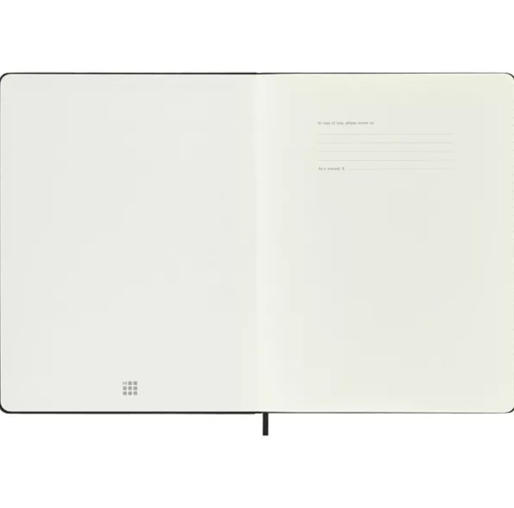 2025-26 Moleskine 18M Weekly Notebook Hard Cover Black, XL