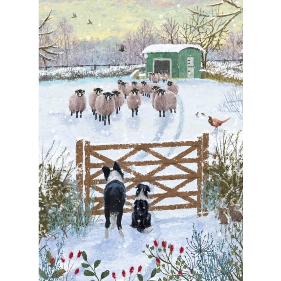 Jõulukaart Snow On The Farm