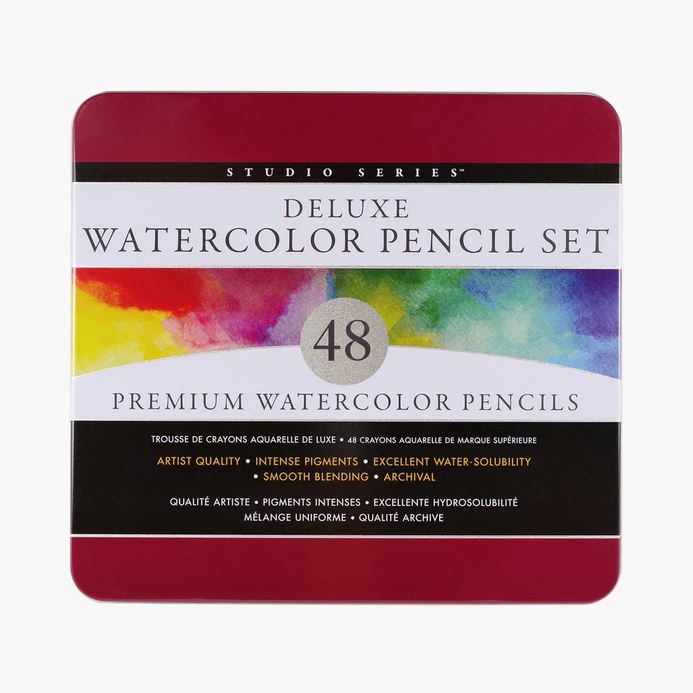 Studio Series vesivärvi pliiatsid Watercolor Pencil Set, 48 värvi