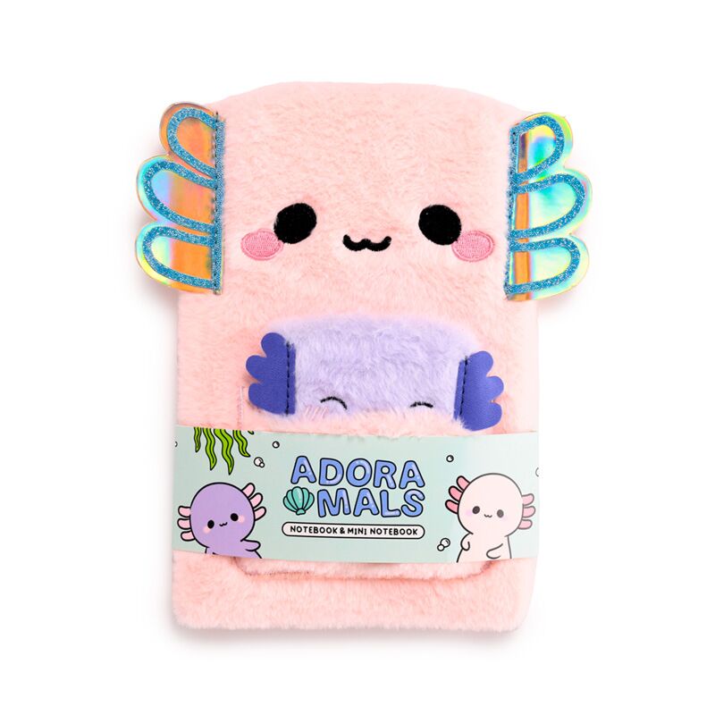 Märkmikute komplekt Adoramals Maddie the Axolotl Plush