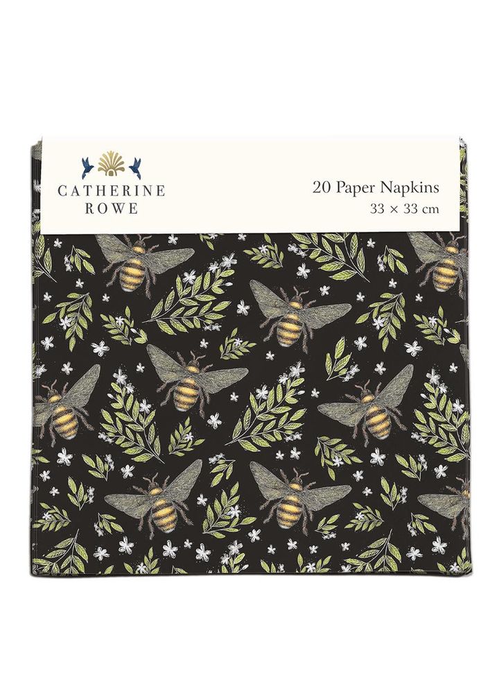 Lauasalvrätikud Honey Bee, 20tk 33x33cm