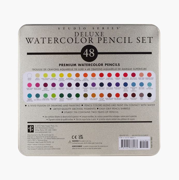 Studio Series vesivärvi pliiatsid Watercolor Pencil Set, 48 värvi