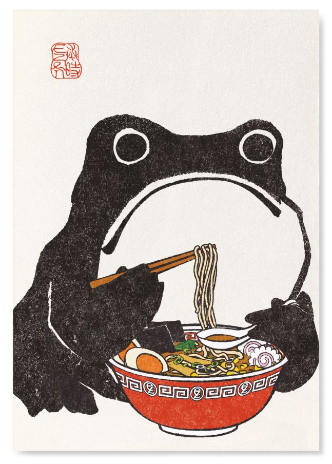 Seinapilt Ramen Ezen Frog, 43x30cm