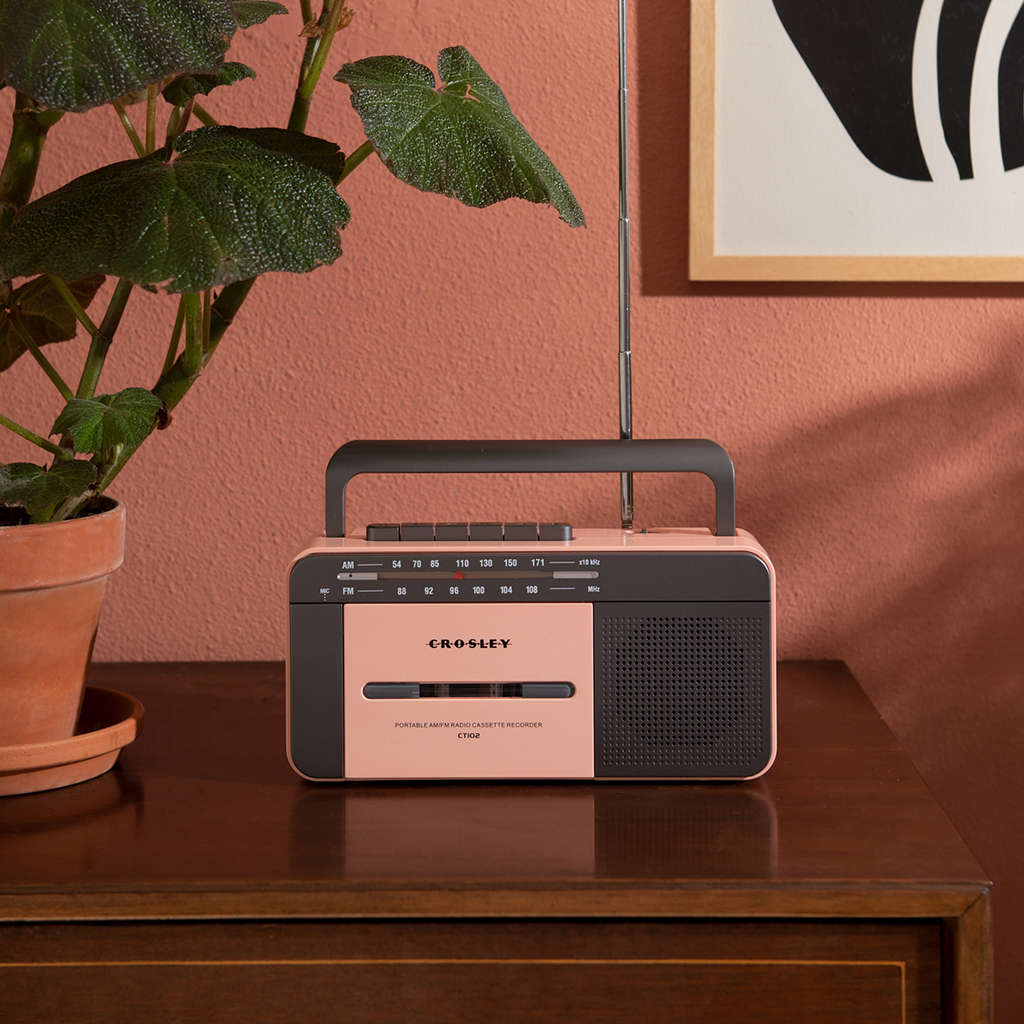 CROSLEY KASSETIMÄNGIJA CT102A, ROSE GOLD/GREY