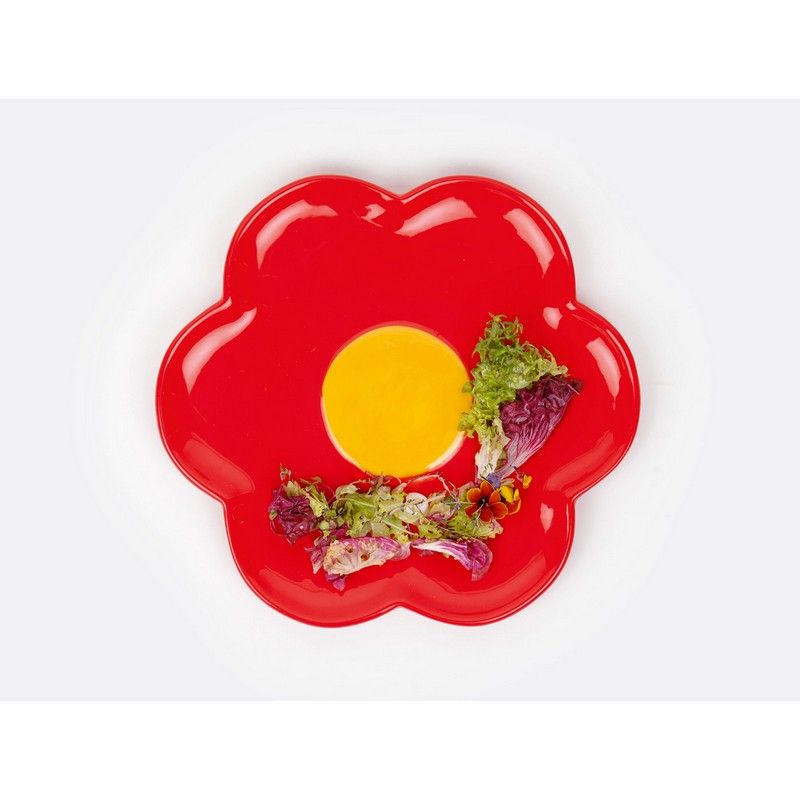 Taldrik Daisy, Red, 24cm