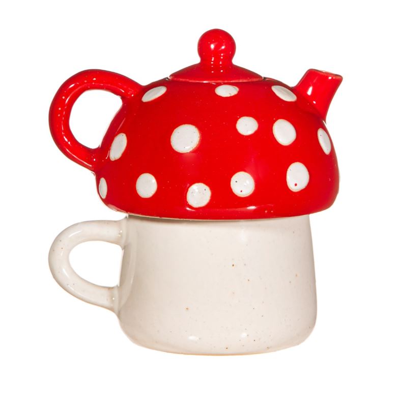 Tee serveerimise komplekt Red Mushroom Tea For One