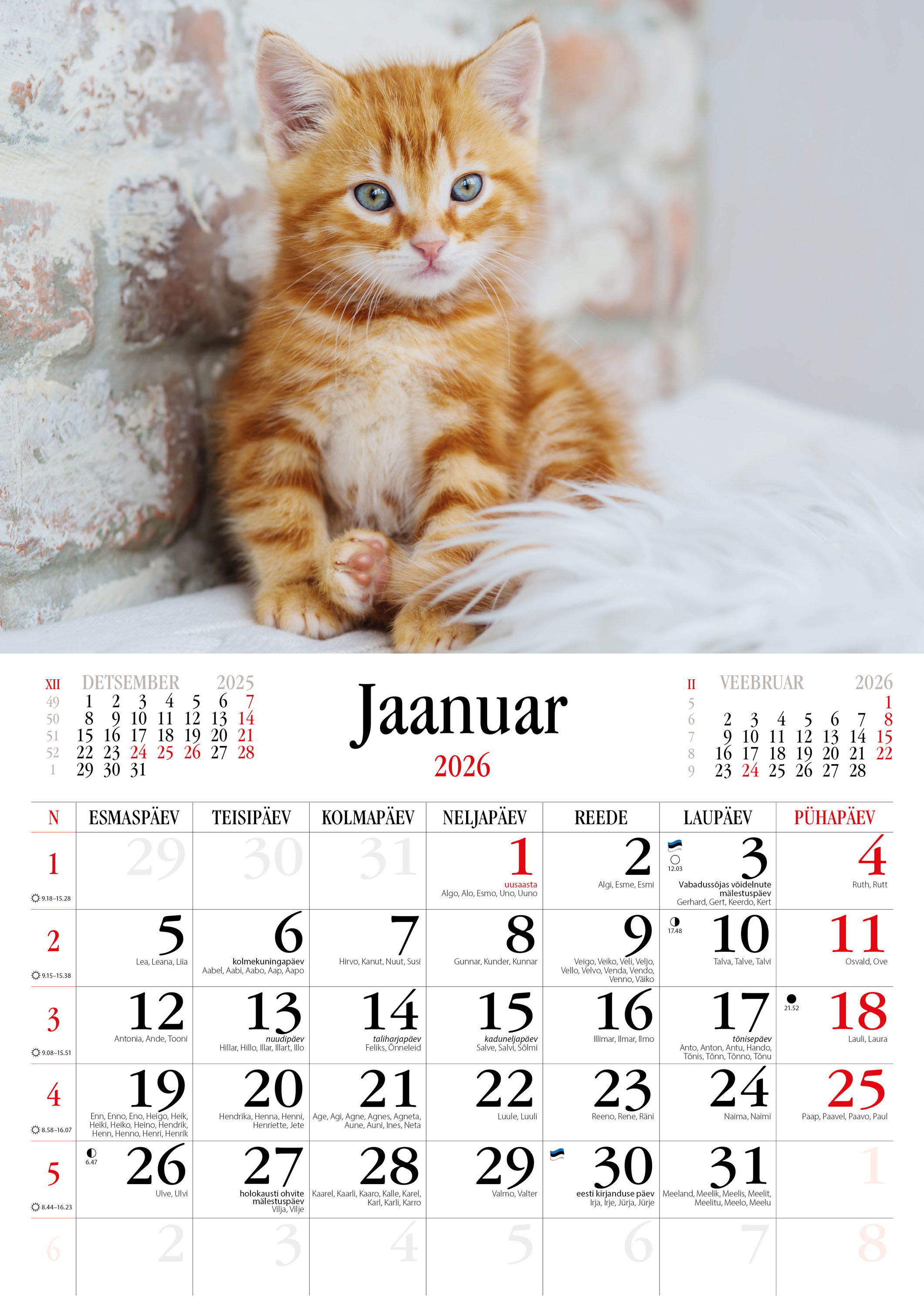 Kassid kalender 2026