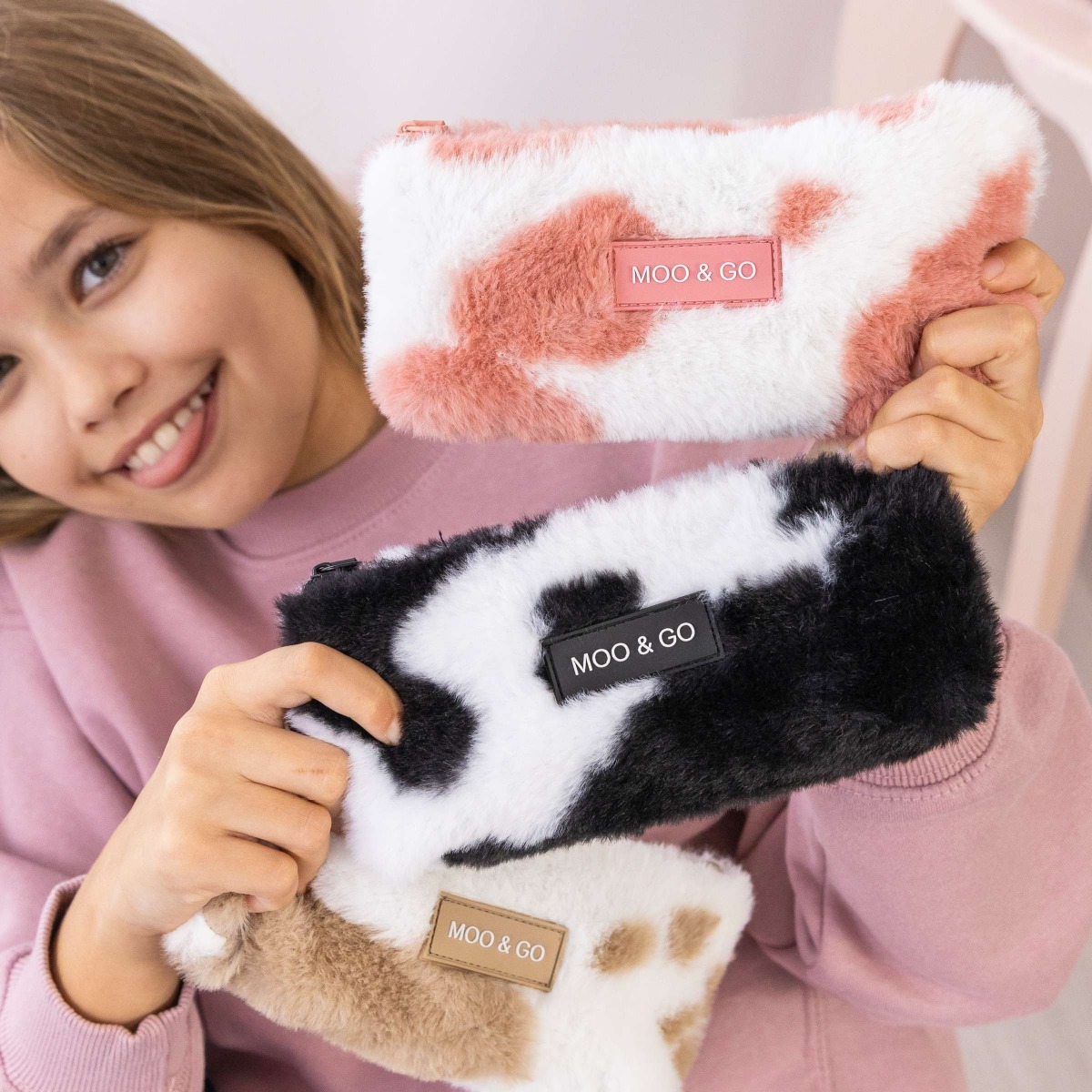 Pinal Fluffy Moo&Go Pink B2F Miquelrius