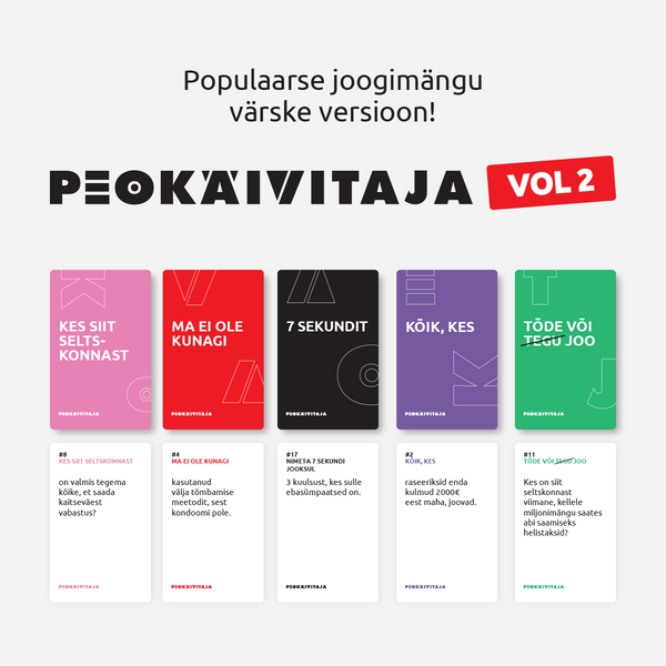 Seltskonnamäng Peokäivitaja 18+ vol.2