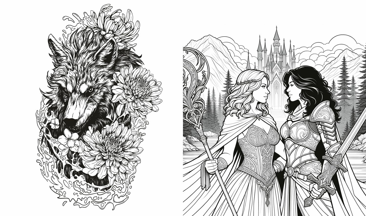 Romantasy Colouring Book