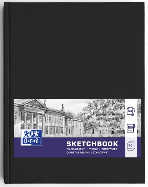 Eskiisiplokk A4 Oxford, 100g 96 lehte, kõvaköide