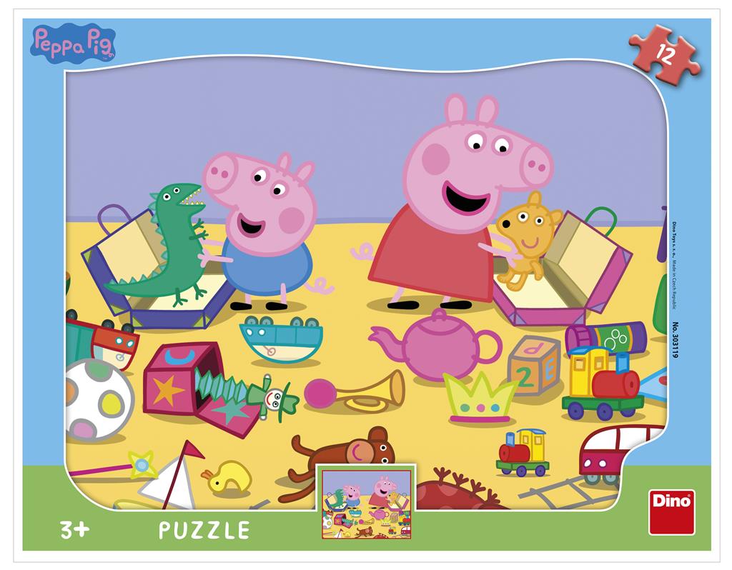 Dino plaatpusle 12 tk Põrsas Peppa