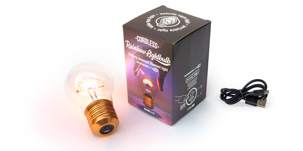 Öölamp Lightbulb, Cordless Rainbow