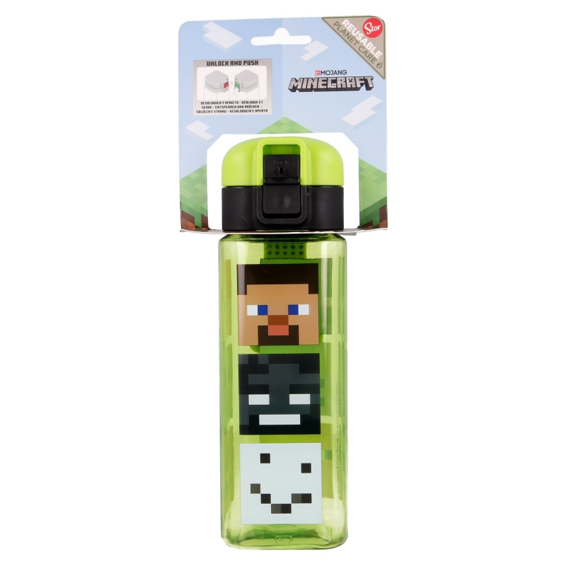 Joogipudel Minecraft Safety Lock, 550ml