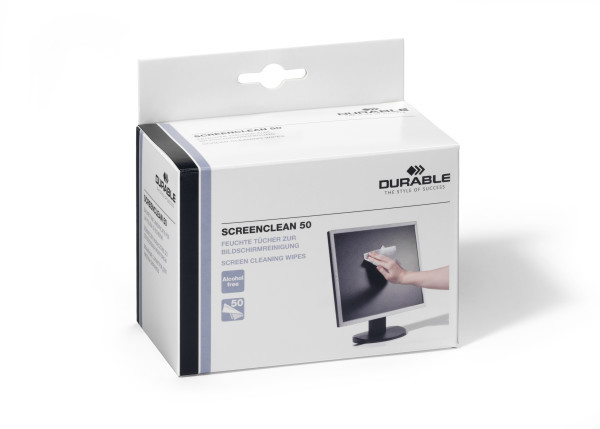 Puhastuslapid ekraanile Durable Screen Cleaning Wipes, 50tk pakis