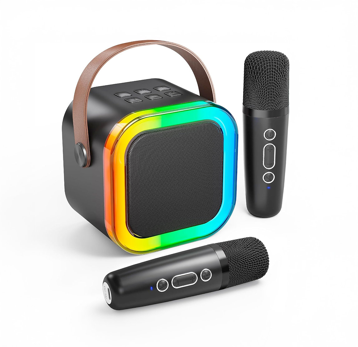 Karaoke Bluetooth kõlar + 2 mikrofoni Satzuma Mini Karaoke