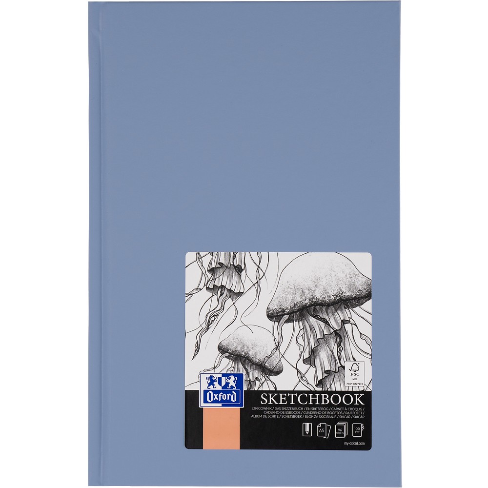 Eskiisiplokk A5 Oxford, 100g 96 lehte, kõvaköide,assortii