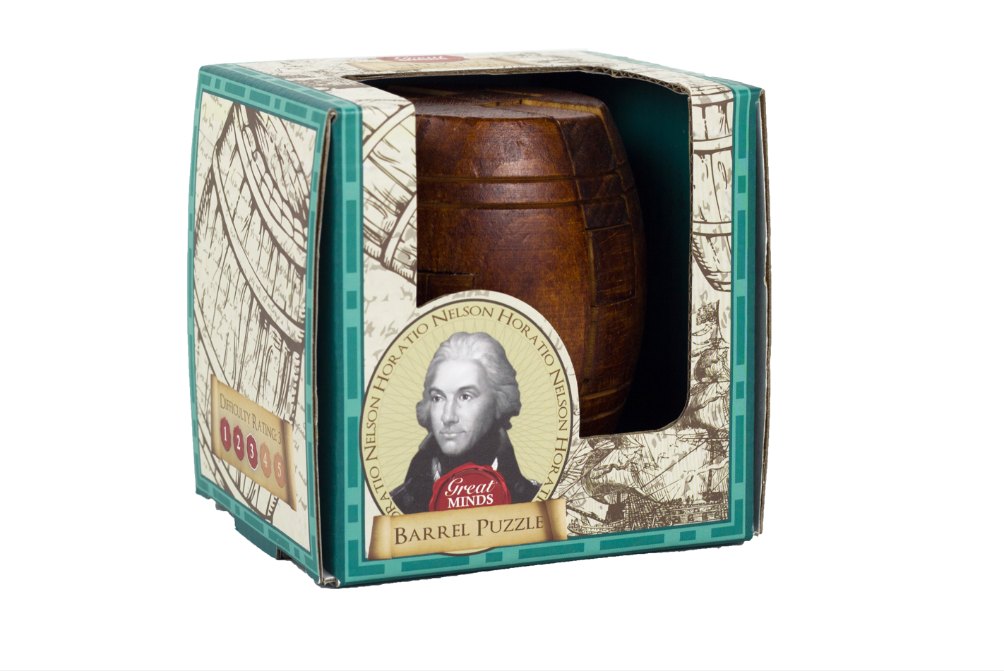 Nuputamisvigur Great Minds Nelson's Barrel Puzzle